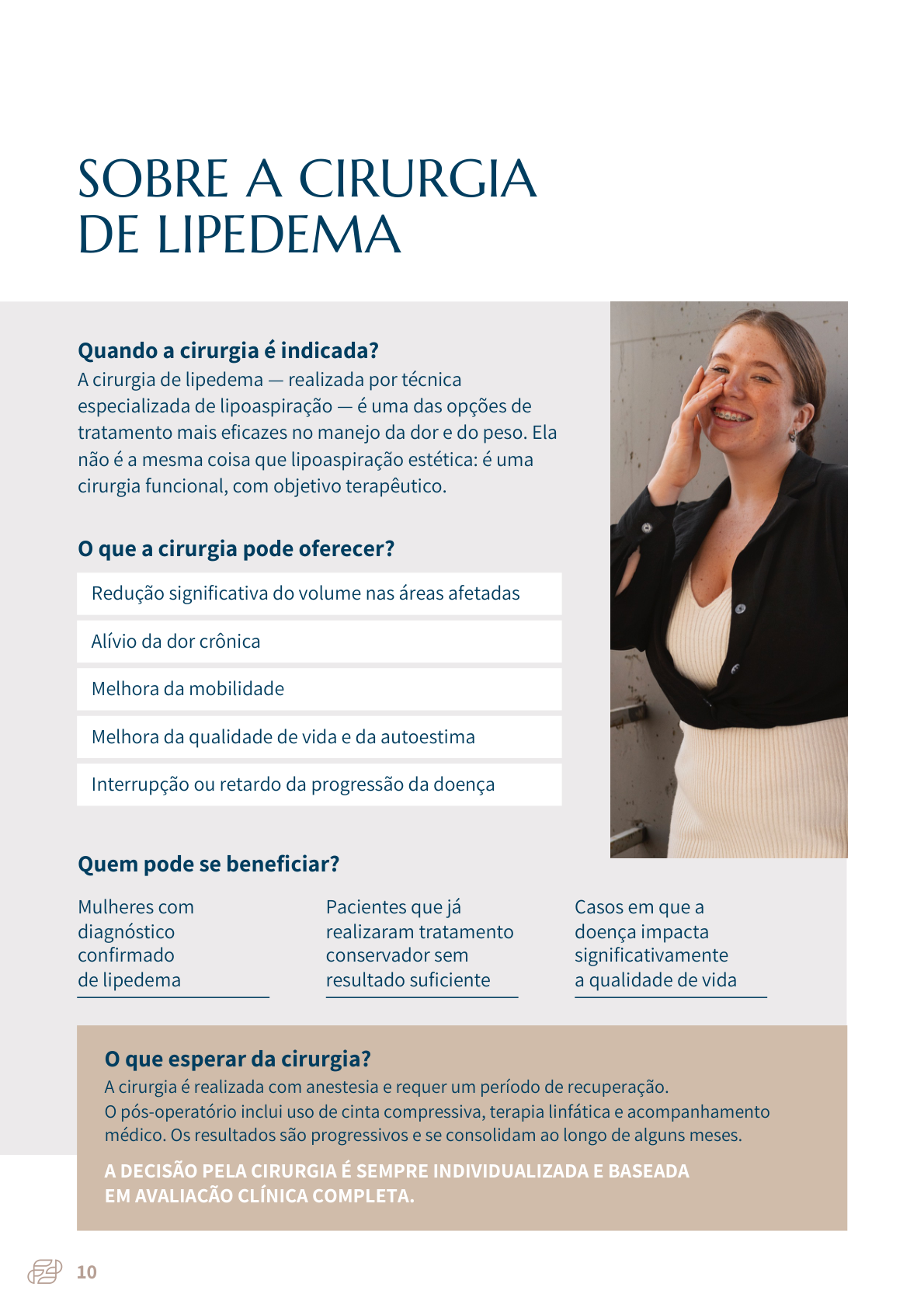 Página sobre a cirurgia de lipedema